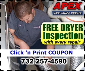 FREE Dryer Inspection - Apex Appliance Repair New Jersey